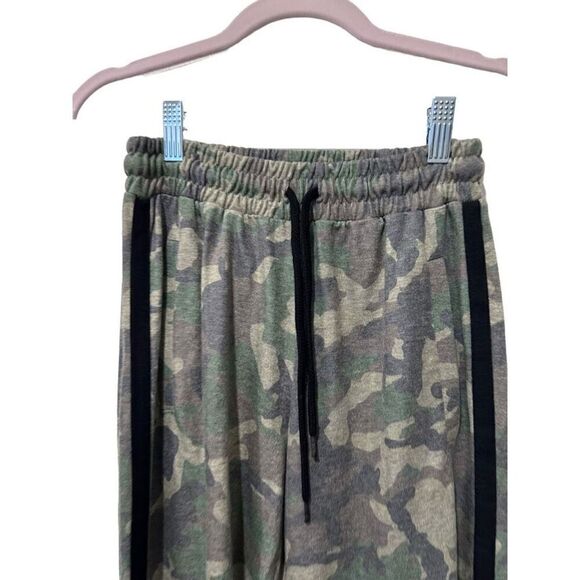 Topshop Camouflage Elastic Waist Drawstring Pull On Jogger Pants Green Sz 4 NWT - Picture 3 of 11